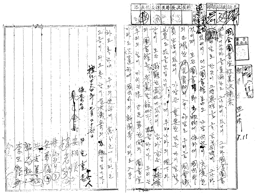 국회도서실 설치 결의안