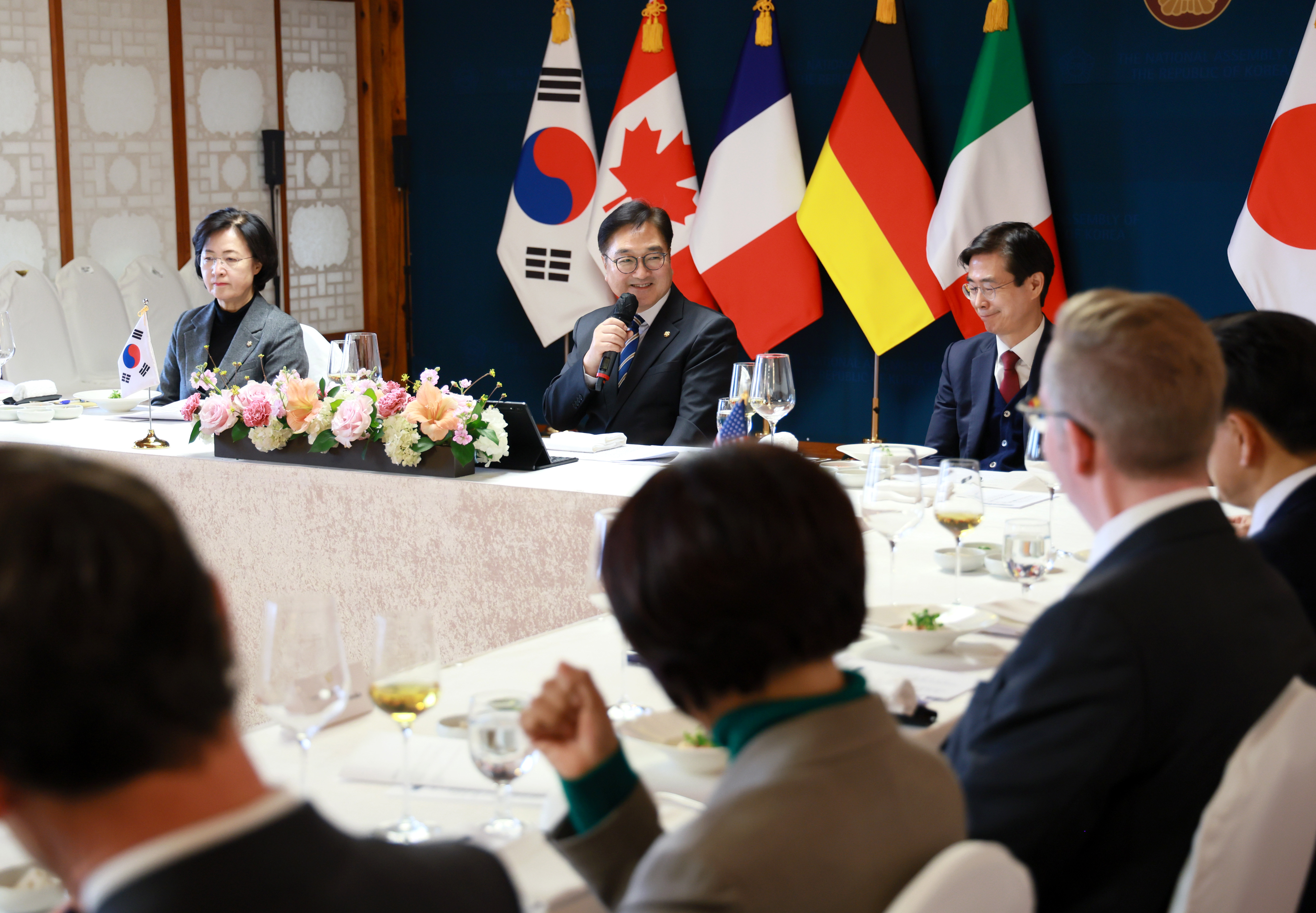 우원식 국회의장 주최 G7 및 EU 주한외교사절 초청 오찬