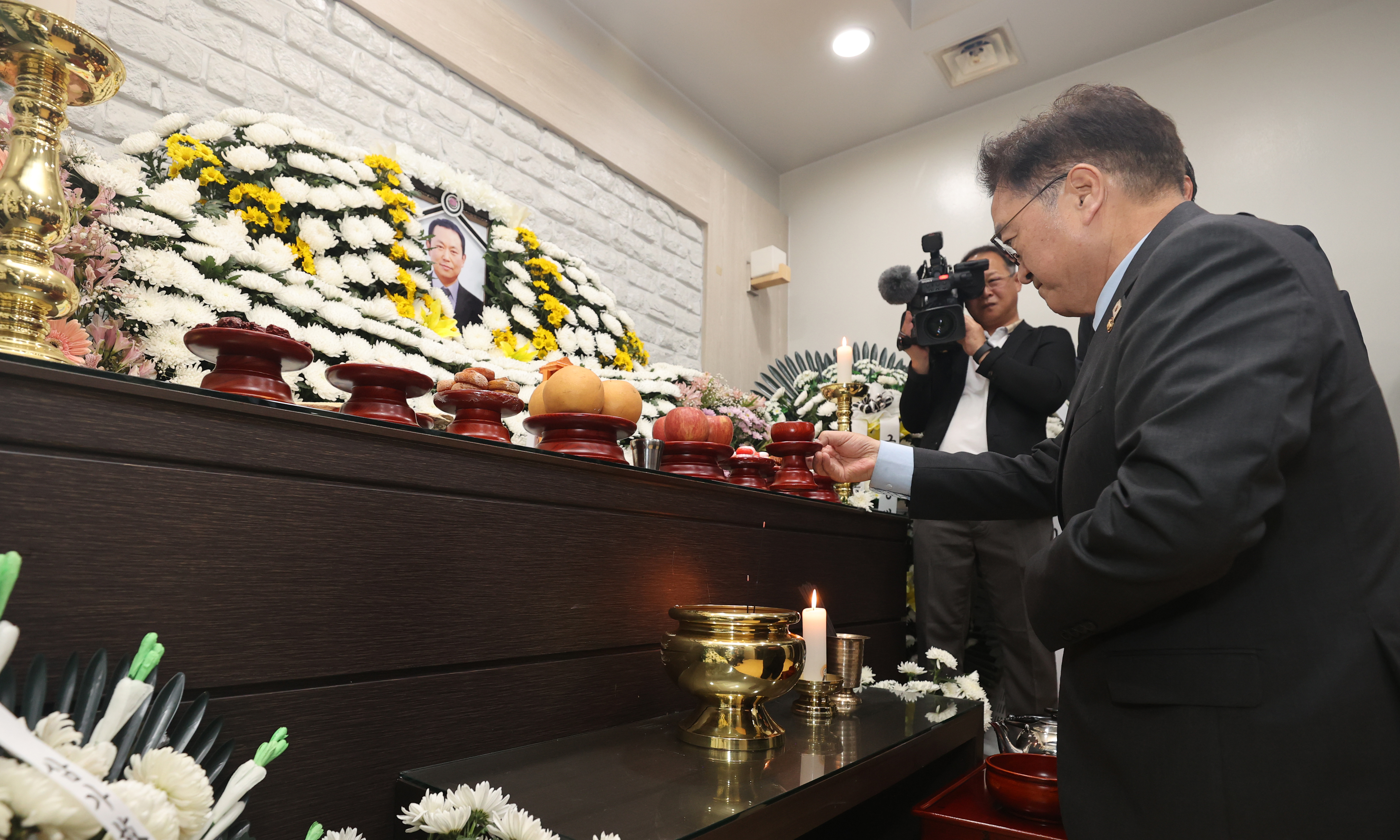 국회의장 태안발전소 사망사고 조문 및 노동자 간담회